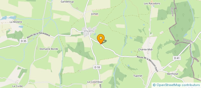 localisation de l'entreprise MONSIEUR BASTIEN ROCH  VIVANS