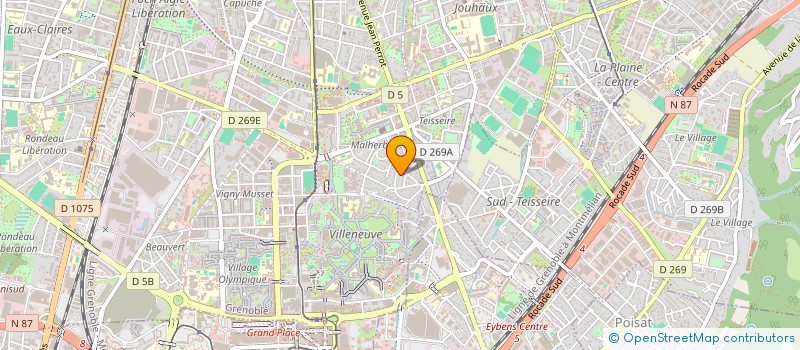 localisation de l'entreprise MONSIEUR BASTIEN ROGER à GRENOBLE