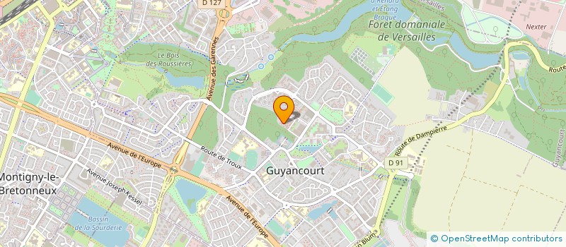 localisation de l'entreprise MONSIEUR BASTIEN ROSSO-CADETTO  GUYANCOURT