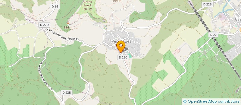 localisation de l'entreprise MONSIEUR BASTIEN ROULAND  VERNEGUES