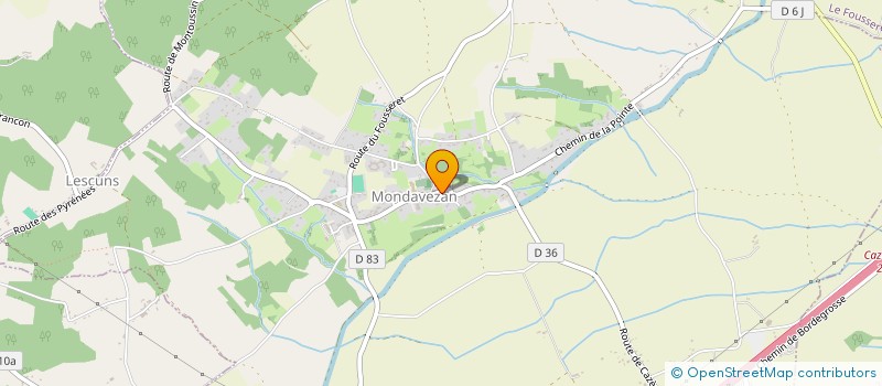 localisation de l'entreprise MONSIEUR BASTIEN ROUSSE  MONDAVEZAN