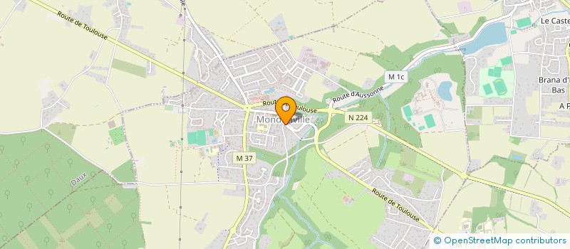 localisation de l'entreprise MONSIEUR BASTIEN ROZIERE  MONDONVILLE