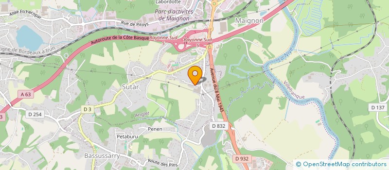 localisation de l'entreprise MONSIEUR BASTIEN SALAVERRIA  DAX