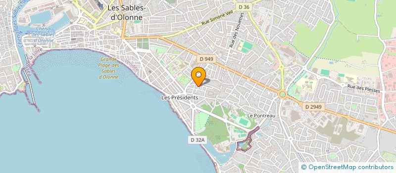 localisation de l'entreprise MONSIEUR BASTIEN SARACINO à LES SABLES D'OLONNE