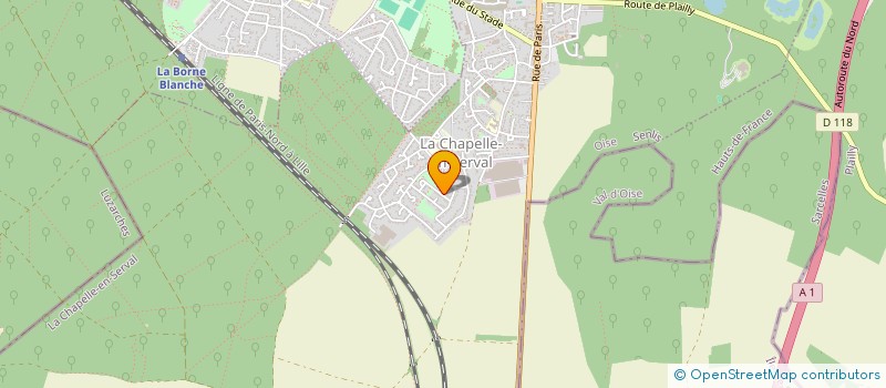 localisation de l'entreprise MONSIEUR BASTIEN SCHIKOWSKI  LA CHAPELLE-EN-SERVAL