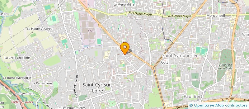 localisation de l'entreprise MONSIEUR BASTIEN SEBBAN  SAINT-CYR-SUR-LOIRE