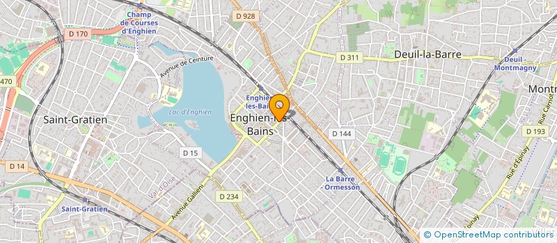 localisation de l'entreprise MONSIEUR BASTIEN SEGUIN  ENGHIEN-LES-BAINS