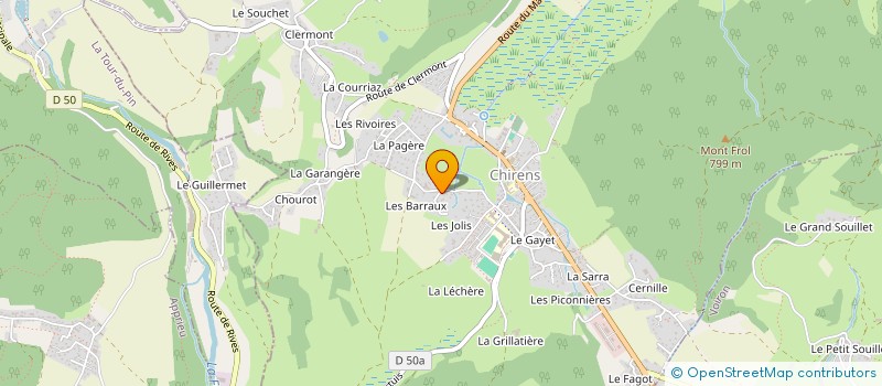 localisation de l'entreprise MONSIEUR BASTIEN SEVAJOL  CHIRENS