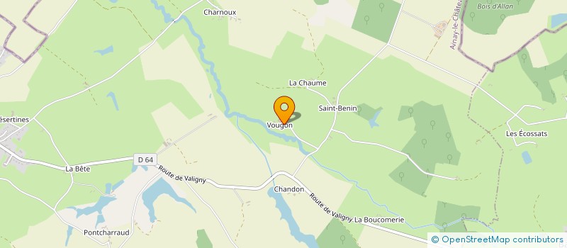 localisation de l'entreprise MONSIEUR BASTIEN SIGNORET  AINAY LE CHATEAU