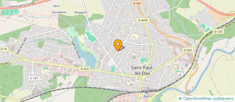 localisation de l'entreprise MONSIEUR BASTIEN SOUX  SAINT-PAUL-LES-DAX