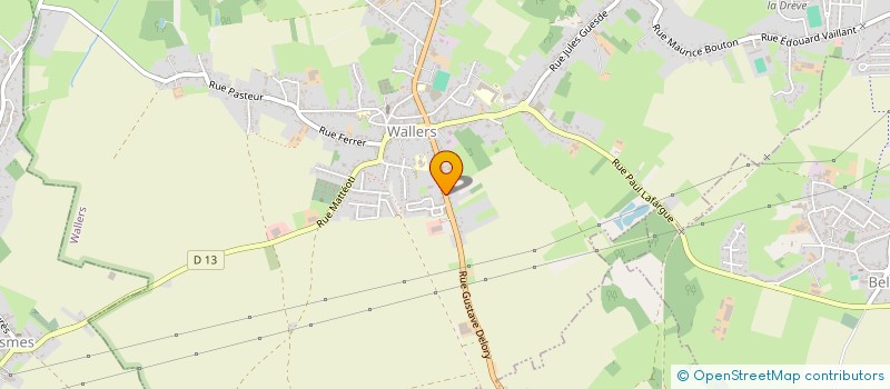 localisation de l'entreprise MONSIEUR BASTIEN TAINE  WALLERS