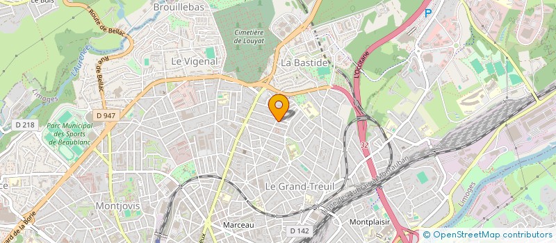 localisation de l'entreprise MONSIEUR BASTIEN TATOUEIX à LIMOGES