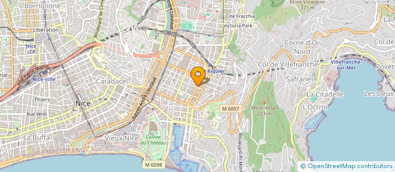 localisation de l'entreprise MONSIEUR BASTIEN TCHINIANGA-MOUNTOU à NICE