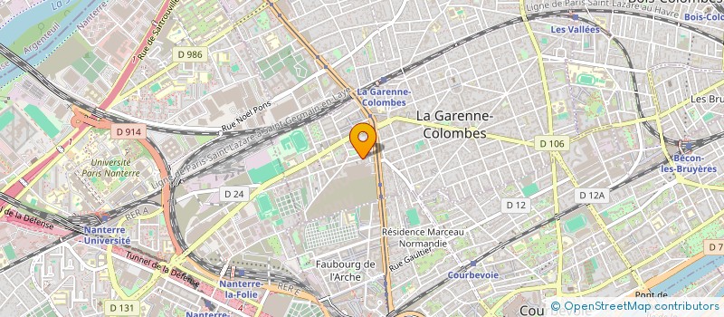 localisation de l'entreprise MONSIEUR BASTIEN TEIXEIRA à LA GARENNE-COLOMBES