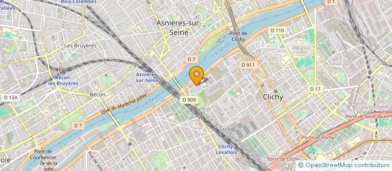 localisation de l'entreprise MONSIEUR BASTIEN THELLIEZ à CLICHY