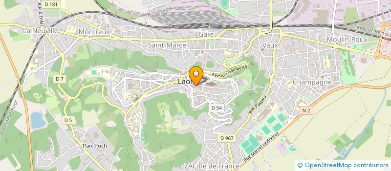 localisation de l'entreprise MONSIEUR BASTIEN THORIN à LAON