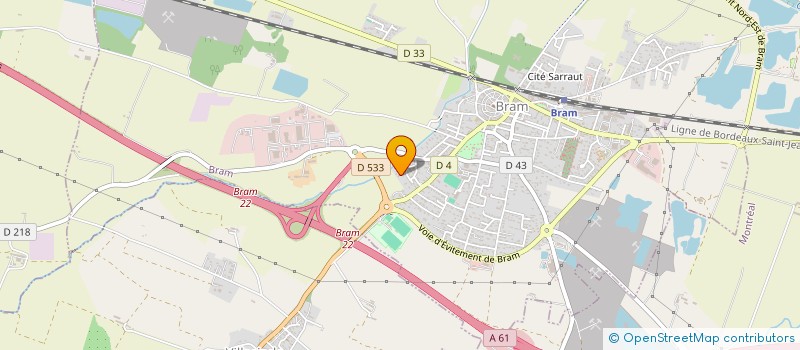 localisation de l'entreprise MONSIEUR BASTIEN TILLIER-BARONTINI  BRAM