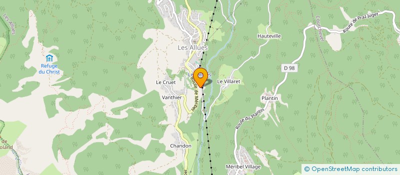 localisation de l'entreprise MONSIEUR BASTIEN TISON  LES ALLUES