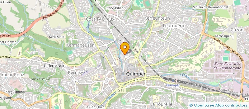 localisation de l'entreprise MONSIEUR BASTIEN TOUSSAINT à QUIMPER