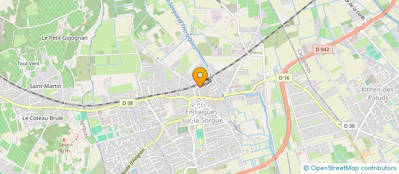 localisation de l'entreprise MONSIEUR BASTIEN TRAVAGLINI  ENTRAIGUES-SUR-LA-SORGUE