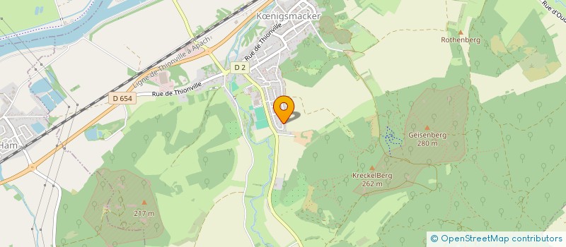 localisation de l'entreprise MONSIEUR BASTIEN TRIOLET  KNIGSMACKER