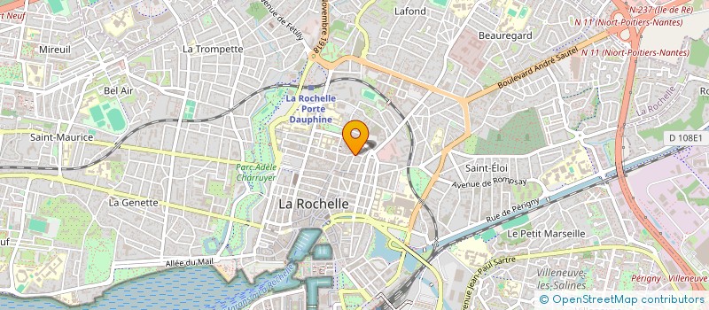 localisation de l'entreprise MONSIEUR BASTIEN VALLI  LA ROCHELLE