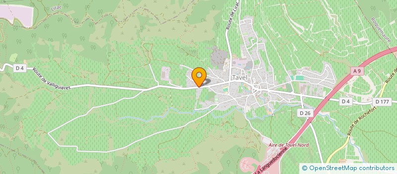 localisation de l'entreprise MONSIEUR BASTIEN VALLIER  ROQUEMAURE