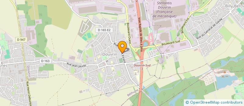 localisation de l'entreprise MONSIEUR BASTIEN VAN DAELE  DOUVRIN