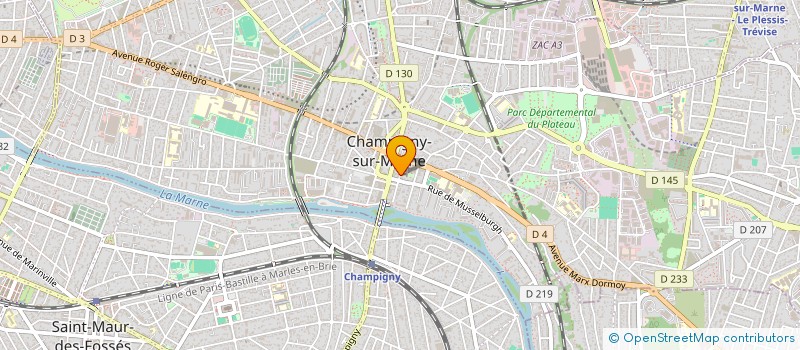 localisation de l'entreprise MONSIEUR BASTIEN VENET à CHAMPIGNY-SUR-MARNE