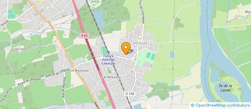 localisation de l'entreprise MONSIEUR BASTIEN VERGNES  CADAUJAC