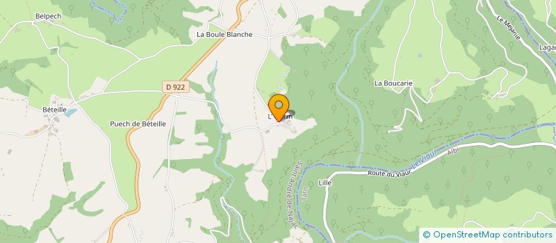 localisation de l'entreprise MONSIEUR BASTIEN VERGNES  SAINT-ANDRE-DE-NAJAC