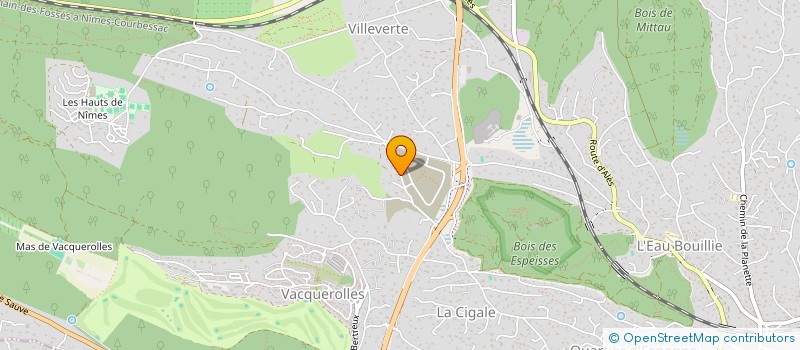 localisation de l'entreprise MONSIEUR BASTIEN VERNIERE  NIMES