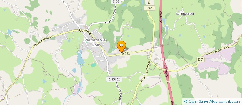 localisation de l'entreprise MONSIEUR BASTIEN VINOT  PERPEZAC-LE-NOIR