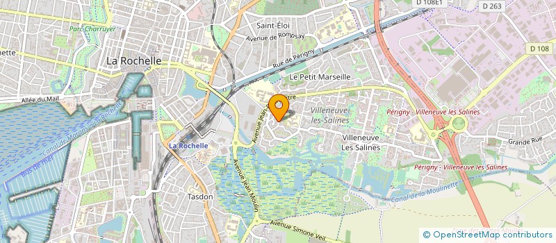 localisation de l'entreprise MONSIEUR BASTIEN VIVIER  LA ROCHELLE