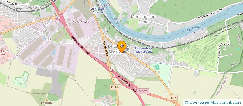 localisation de l'entreprise MONSIEUR BASTIEN VIVIER à LE COUDRAY-MONTCEAUX