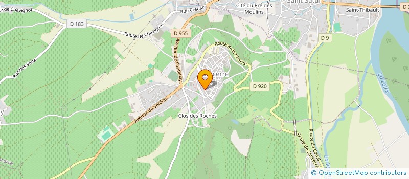 localisation de l'entreprise MONSIEUR BASTIEN WICHEREK à SANCERRE