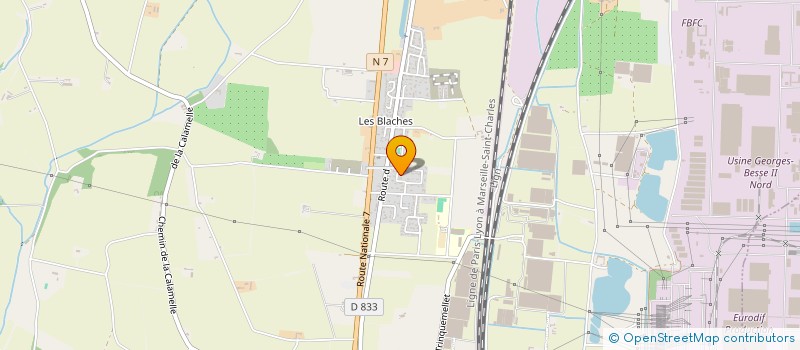 localisation de l'entreprise MONSIEUR BASTIEN YVORRA  PIERRELATTE