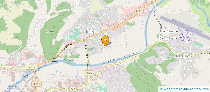 localisation de l'entreprise MONSIEUR BASTIEN ZANCHETTA  TRELISSAC