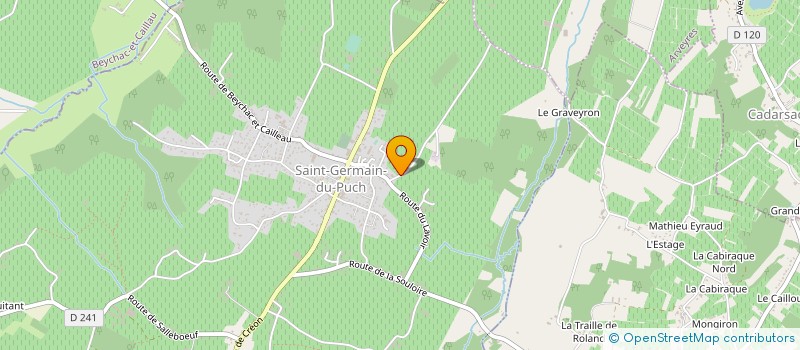 localisation de l'entreprise MONSIEUR BASTIEN ZATORSKI  ST GERMAIN DU PUCH