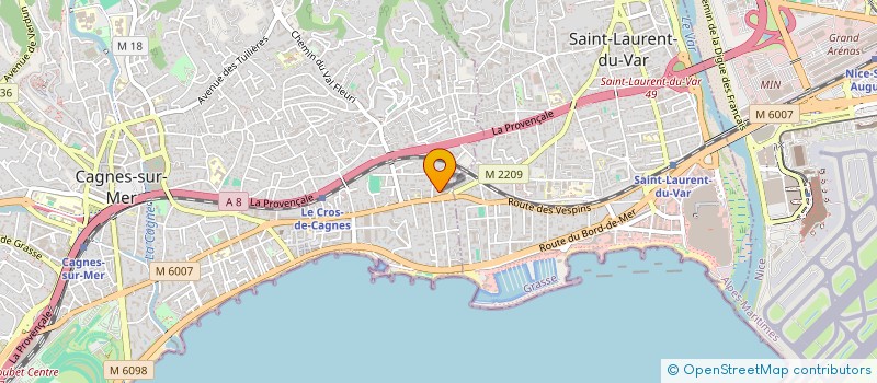 localisation de l'entreprise MONSIEUR BATISTE DELAPORTE à CAGNES SUR MER