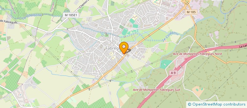 localisation de l'entreprise MONSIEUR BAUDILE PINEDE  FABREGUES