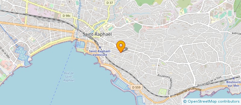 localisation de l'entreprise MONSIEUR BAUDOIN LECOURT-HUGUES à SAINT-RAPHAEL