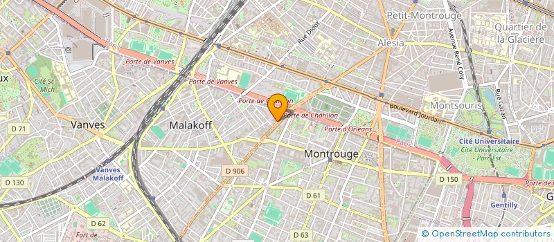 localisation de l'entreprise MONSIEUR BAUDOUIN DE RENTY  MALAKOFF