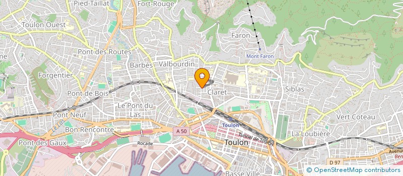 localisation de l'entreprise MONSIEUR BAUDOUIN MENUT  TOULON