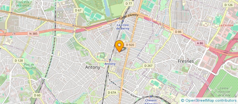 localisation de l'entreprise MONSIEUR BAUDOUIN PERRET à ANTONY