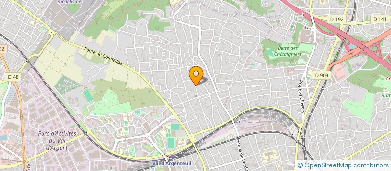 localisation de l'entreprise MONSIEUR BAUDOUIN SCHMITT  ARGENTEUIL