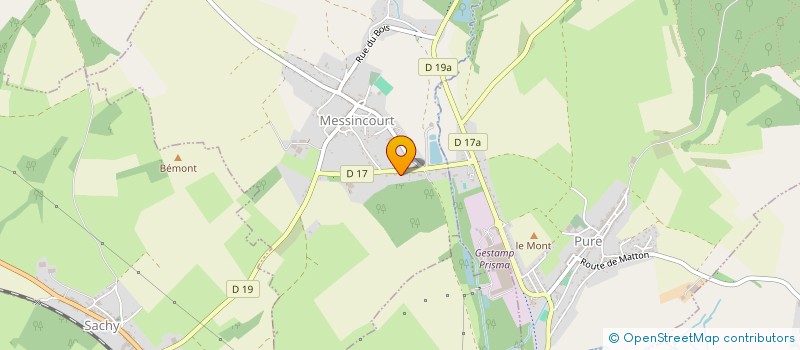 localisation de l'entreprise MONSIEUR BAUDRY COLAUX  MESSINCOURT