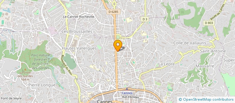 localisation de l'entreprise MONSIEUR BAUTHISTA BERTINAT BREMERMANN à CANNES