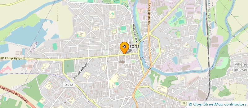 localisation de l'entreprise MONSIEUR BAUWEDE VAN DER à SOISSONS