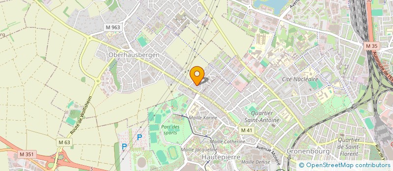 localisation de l'entreprise MONSIEUR BAYE DIENG  OBERHAUSBERGEN